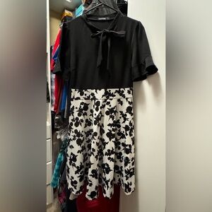 Black and white dress